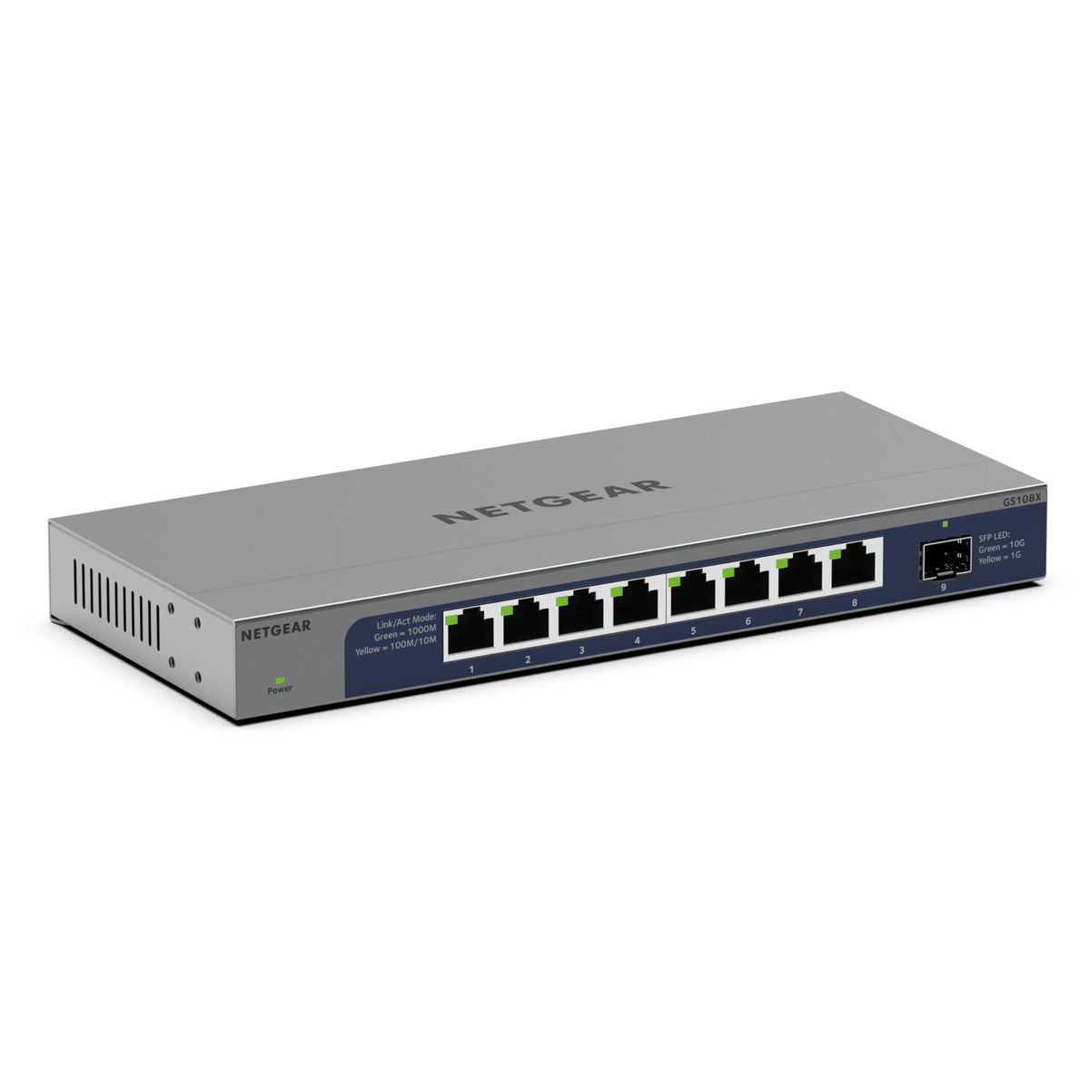 NETGEAR 8-Port 1G/10G Gigabit Ethernet Unmanaged Network Switch (GS108X)