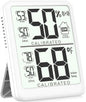 Antonki Room Thermometer, Digital Small Hygrometer Indoor Thermometer Humidity Gauge, Temperature Humidity Meter with Max/Min Record Monitor Sensor for Home, Plants - Battery Included