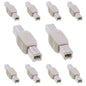 Cmple - USB B to B Adapter USB 2.0 Female to Female Coupler Jack to Jack Connector Converter for Printer Cable Scanner HDD External Hard Drive - 10 Pack