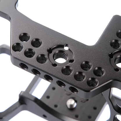Hersmay A7III Cage with Top Handle, A9 Camera Cage for Sony A7III / A7RIII /A9 /A7II Mirrorless Camera, Multiple 1/4" 3/8" Screw Holes for Vlogging Video Shooting Filmmaking Rig