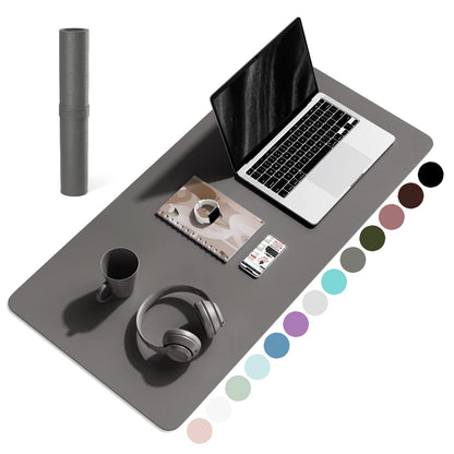YSAGi Non-Slip Leather Desk Pad, Waterproof Laptop Computer Desk Keyboard Mat, Table Protector Blotter Mat, Large Mouse Pad for Office/Work/Home/Decor(Black, 31.5" x 15.7")