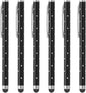 PATIKIL Stylus Pens for Touch Screens, 6 Pcs High Precision Universal Bling Stylus Crystal Metal Capacitive Pen for Touch Screen Devices Phone Tablets Laptop, Black
