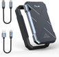 500GB Portable SSD, Up to 2050MB/s, USB 3.2 Gen2 USB-C, IP68 Water & Dust Resistant, Shockproof, External Solid State Drive for Smart TV, Cameras, iPhone 16/15, Windows, Mac and Other Devices (FP90)
