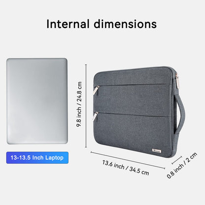 Voova 13.3-13 Inch Laptop Sleeve, MacBook Case，Laptop Case,Dark Gary
