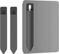Doormoon Pencil Holder for iPad 2020/ Air/ 9.7 / Pro 10.5/12.9, Detachable Elastic Apple Pencil 5th Gen Leather Sleeve Pocket Pouch, Grey