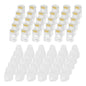 MECCANIXITY 30pcs Cat6 RJ45 Pass Through Connectors, RJ45 Connector 8P8C Gold Plated Plugs with 30pcs White Strain Relief Boots for Solid or Stranded UTP Ethernet Cable, 1.1mm