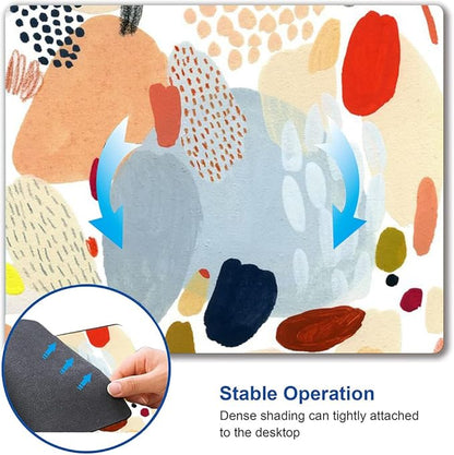 Mouse Pad, Multi Color Abstract Art Mouse Pad, Square Non-Slip Rubber Personalized Computer Mouse Mat, Waterproof Cute Desk Mousepad for Gaming Office Laptop Home
