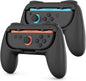 TNP JoyCon 2 Grips for Nintendo Switch 2 2025 - Ergonomic Joy Con Grip Handle Kit - Comfortable Anti-Slip Controller Kit Accessory for Nintendo Switch 2 New Gen Joy-Con Controller, 2 Pack, Black