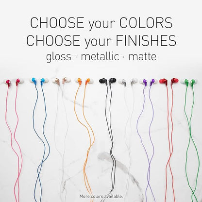 Panasonic ErgoFit Wired Earbuds, In-Ear Headphones with Dynamic Crystal-Clear Sound and Ergonomic Custom-Fit Earpieces (S/M/L), 3.5mm Jack for Phones and Laptops, No Mic - RP-HJE120-A (Blue)