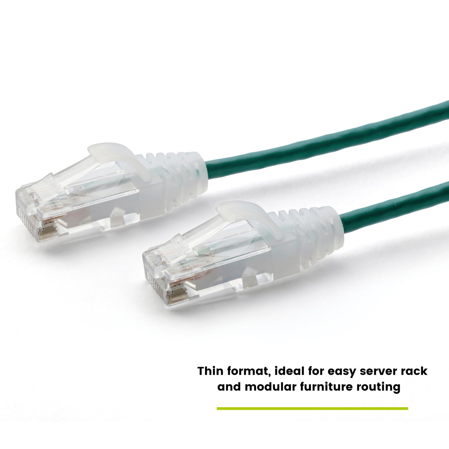 TRUECABLE Cat6 Component Rated Patch Cable, Unshielded (U/UTP), 1ft, Green, 28AWG Stranded Pure Copper, Snagless 10G High-Speed Ethernet Cable, PoE++ 4PPoE 100W, UL Listed, RoHS-3, 1 Pack