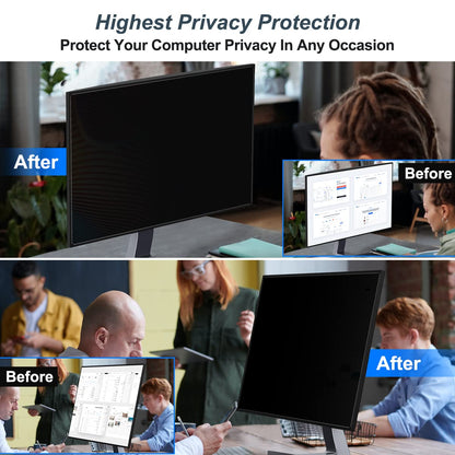 JEAPKA [2-Pack] 27 Inch Privacy Screen for Monitor Computer Screen Privacy Filter for 16:9 Widescreen Monitor Desktop PC Monitor Privacy Film Monitor Privacy Shield and Anti-Glare Protector