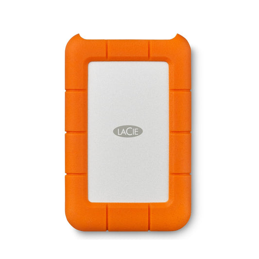 LaCie Rugged Mini Portable External Hard Drive, 4TB, 2.5", for PC, Mac, iPad, and iPhone, with Data Rescue Service