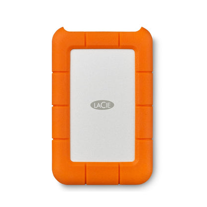 LaCie Rugged Mini Portable External Hard Drive, 4TB, 2.5", for PC, Mac, iPad, and iPhone, with Data Rescue Service