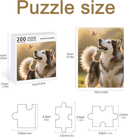 Personalized Photo Puzzle with Glossy Finish – Custom Jigsaw Puzzle 120/200/300/500/1000/1500 Pieces for Family, Couples, Pets, Birthdays, and Weddings (200-Vertical)
