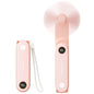 SWEETFULL Portable Handheld Mini Fan with LED Display, 3-in-1 Personal Foldable USB Rechargeable Hand Held Fan & Flashlight for Travel, Lash Eyelash, Cute Small Pocket for Women, Girls