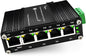 Industrial Managed 5 Port PoE Ethernet Switch, Mini Gigabit Networking Switch with Web Management, Supporting Din-Rail