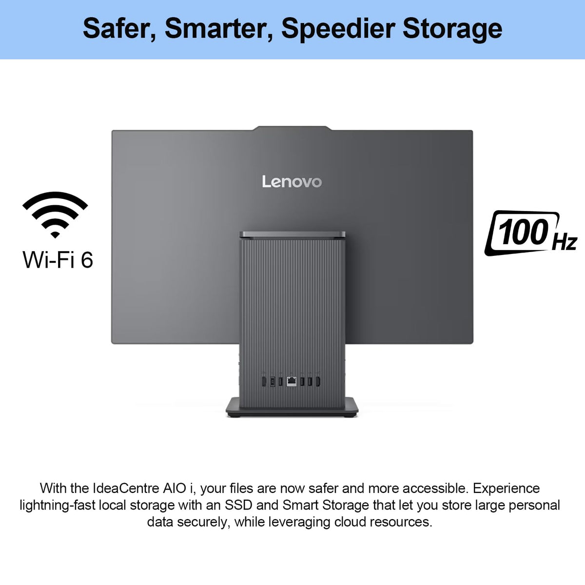 Lenovo 2026 IdeaCentre Business All-in-One, 27" FHD Touchscreen 100Hz, Intel Core i5-13420H, 16GB DDR5 RAM, 1TB SSD, Wireless Charging Base, Wireless KB & Mouse, Wi-Fi 6, Windows 11 Pro, Grey
