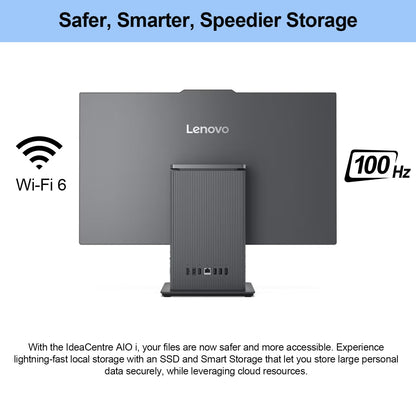 Lenovo 2026 IdeaCentre Business All-in-One, 27" FHD Touchscreen 100Hz, Intel Core i5-13420H, 16GB DDR5 RAM, 1TB SSD, Wireless Charging Base, Wireless KB & Mouse, Wi-Fi 6, Windows 11 Pro, Grey