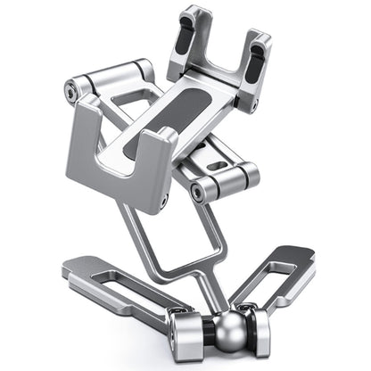 LEOFOTO PS-4 Silver Ultra Compact & Lightweight Smartphone Clamp/Holder/Video/Selfie Stand/Easel Arca/RRS Compatible