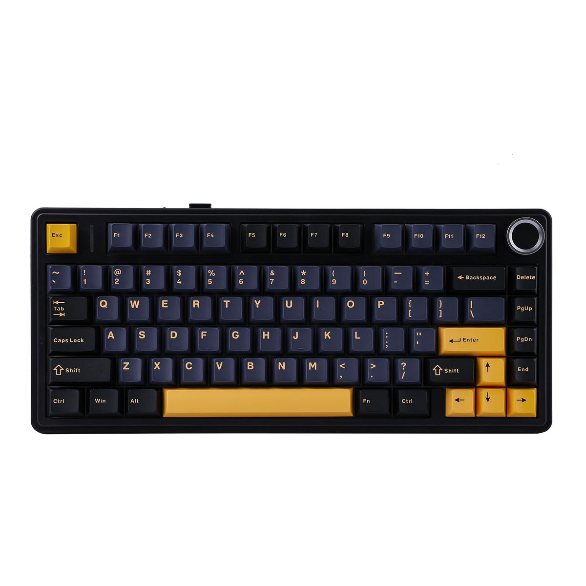 EPOMAKER x Aula F75 Gasket Mechanical Keyboard, 75% Wireless Hot Swappable Gaming Keyboard with Five-Layer Padding&Knob, BT/2.4GHz/USB-C, RGB (Blue Gradient, LEOBOG Reaper Switch)