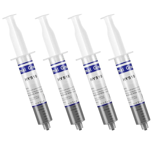 HY-510-100g (25g*4) Thermal Conductivity: >1.93W/m-k CPU Thermal heatsink Paste Silicone Grease Compound Non-Conductive for pc CPU gpu PS4 100 Gram