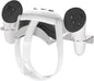 VR Wall Mount Aluminum Alloy,VR Headset Wall Mount Storage Stand Hook Compatible with Meta Quest 3/Quest Pro/Quest 2,Quest 3 Stand with 2 Storage Way,Desk Space Saving(Silver)