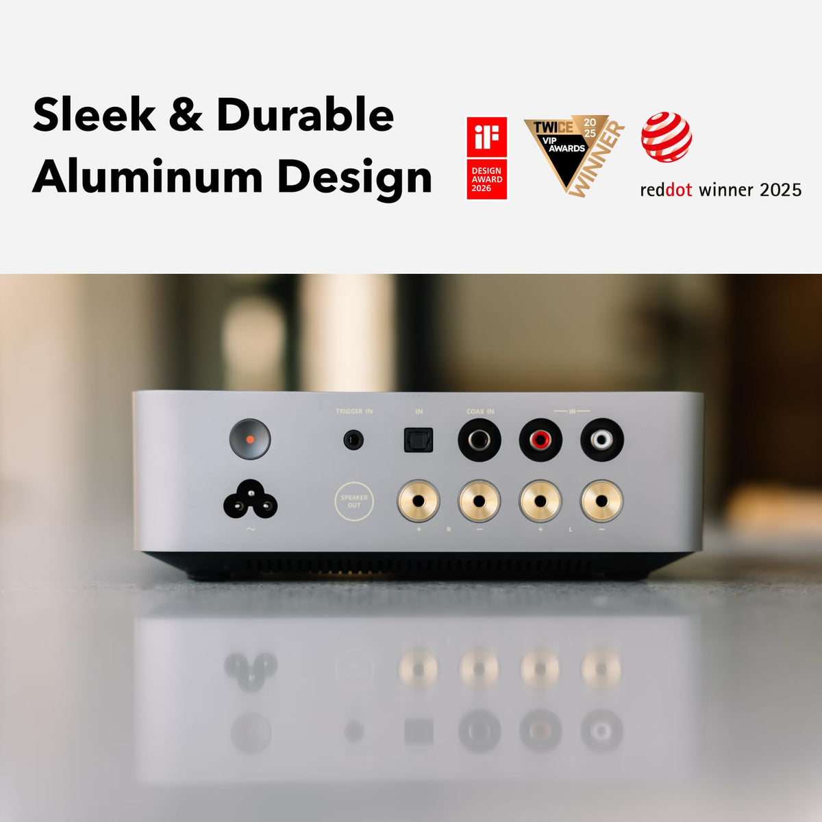 WiiM Vibelink Amp Stereo Amplifier for Passive Speaker Upgrade