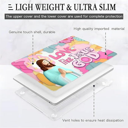 Compatible with MacBook Air 13.3 13.6 Inch Case 2022 2021 2020 2019 Plastic Hard Shell Case Cover,13.6 Air (A2681) M2 2022, Jesus