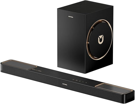 ULTIMEA 3.1.2ch Sound Bar with Subwoofer, Dolby Atmos, Surround Sound System for TV with 6.5 inch Subwoofer, Sound Bar for Smart TV, Soundbar for Home Theater, BT 5.4, HDMI eARC, Skywave F30 Boom