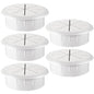 HYCC 5 Pack 2-3/8 Inch Flexible Desk Grommet,Organize Wires and Cables on Office Equipment, Computer Components, Entertainment Systems Effectively - Color: White