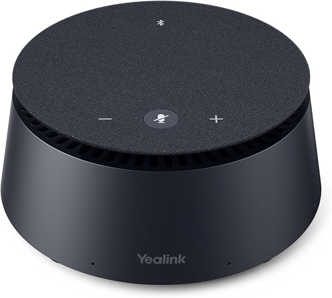 Yealink CP50 Conference Call Speaker and Microphone with Ai Noise Cancellation, Speakerphone for Teams Room, 8 360° Omnidirectional Mics, Bluetooth, USB-C, Daisy Chain, 19.69ft Pickup Telephon