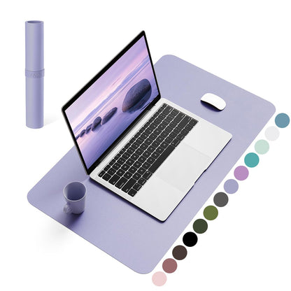YSAGi Non-Slip Leather Desk Pad, Waterproof Laptop Computer Desk Keyboard Mat, Table Protector Blotter Mat, Large Mouse Pad for Office/Work/Home/Decor(Black, 31.5" x 15.7")