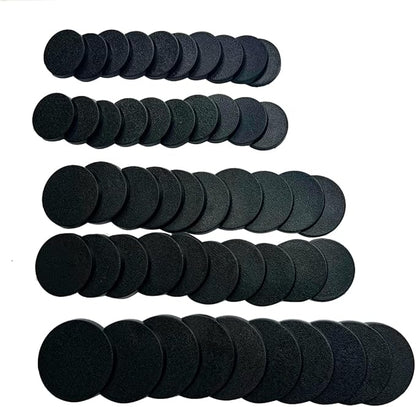 NC EBCO 50Pcs Mix Round Plastic Model Bases 25mm/32mm/40mm for Gaming Miniatures or Wargames Role Playing Board Game Figure Toy