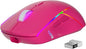 FFJ Wireless Gaming Mouse, 24000 DPI, Tri-Mode 2.4G/USB-C/Bluetooth 5.3 Gaming Mouse Wireless, RGB Programmable Mouse Gamer, 75Hrs Battery Life, Rechargeable Gaming Mice for PC, Mac, PS5, Xbox-Magenta