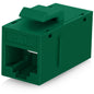 Everest Cat6 RJ45 Keystone Coupler (48-Pack) in Blue - RJ45 Coupler - Cat 6 Couplers - Female to Female Cat6 Keystone Jacks - Ethernet Couplers - Ethernet Cable Extender