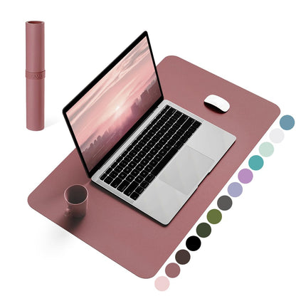 YSAGi Non-Slip Leather Desk Pad, Waterproof Laptop Computer Desk Keyboard Mat, Table Protector Blotter Mat, Large Mouse Pad for Office/Work/Home/Decor(Black, 31.5" x 15.7")