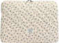 Puffy Laptop Sleeve 13-15.6 Inch Cute Quilted Laptop Protective Case Padded Floral Computer Sleeve for MacBook (A-Blue, 15 Inch)