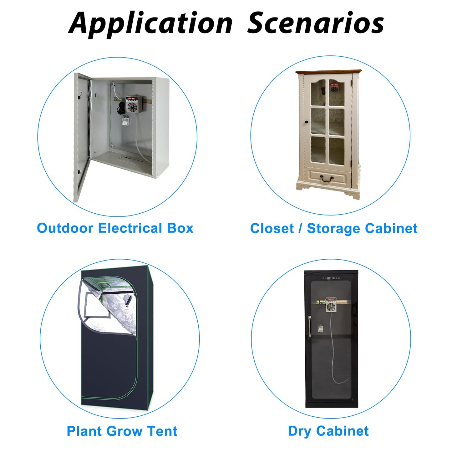 Stropum Automatic Small Dehumidifier for Grow Tent,Electric Box,Storage Cabinet,Closet,110V/240V Mini Dehumidifier With Temperature Control Switch
