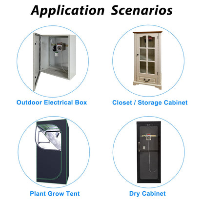 Stropum Automatic Small Dehumidifier for Grow Tent,Electric Box,Storage Cabinet,Closet,110V/240V Mini Dehumidifier With Temperature Control Switch