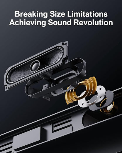 ULTIMEA Sound Bars for Smart TV with Dolby Atmos, 3D Surround Sound System for TV Speakers, 2.1 Soundbar for TV with Subwoofer, Bass Boost, Peak Power 190W, HDMI eARC, Nova S50, 2024 Upgrade