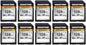 [5-Yrs Free Data Recovery] GIGASTONE 128GB SD Card 10-Pack, 4K Camera Pro, A1 V30 SDXC Memory Card 4K UHD Video Compatible with Canon Digital Camera, with 10 Mini Cases