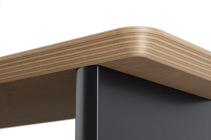 amesoba White Oak Dual‑Tier Ergonomic Desk Setup – Modern Wooden Monitor Stand & Workspace Riser, Home Office & Minimalist Aesthetic (White Oak, Large)
