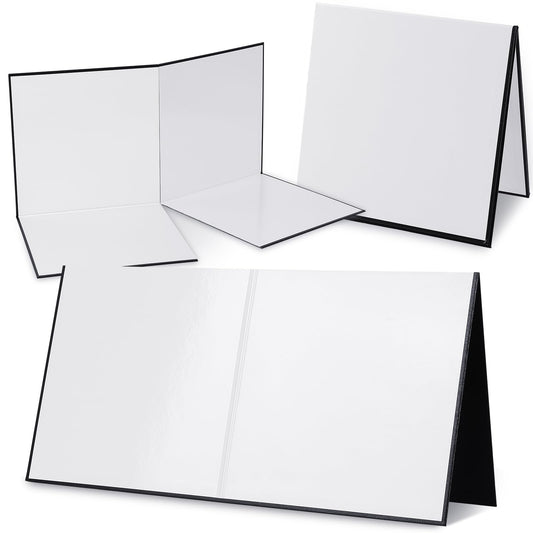 Zhanmai 10 Pcs Blank Game Board 18 x 18 Inches Quad Fold Dry Erase