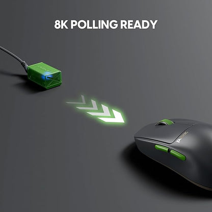 Pulsar Gaming Gears X2 Crazylight Wireless Gaming Mouse, Ultra Lightweight 1.23 oz (35g), Optical Switch, 32000 DPI, 750 IPS, XS-1 Sensor, 8k Compatible (Volt Shadow)