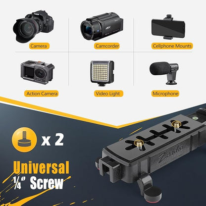 Zeadio Handheld Stabilizer, Versatile Grip Rig with Carrying Case, Compatible with All Smartphones and Action Cameras