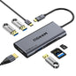 USB Docking Station,QGeeM Triple Monitor DisplayLink Docking Station for Laptop with HDMI,VGA,100W PD Charging,Gigabit Ethernet,SD/TF Reader,5 USB Ports,Compatible with MacBook,Dell,HP,Lenovo