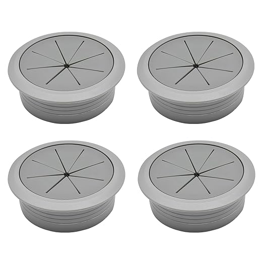 BOPOREAE 4 Pcs Desk Grommet 2" (50mm), Desk Hole Cover for Cables