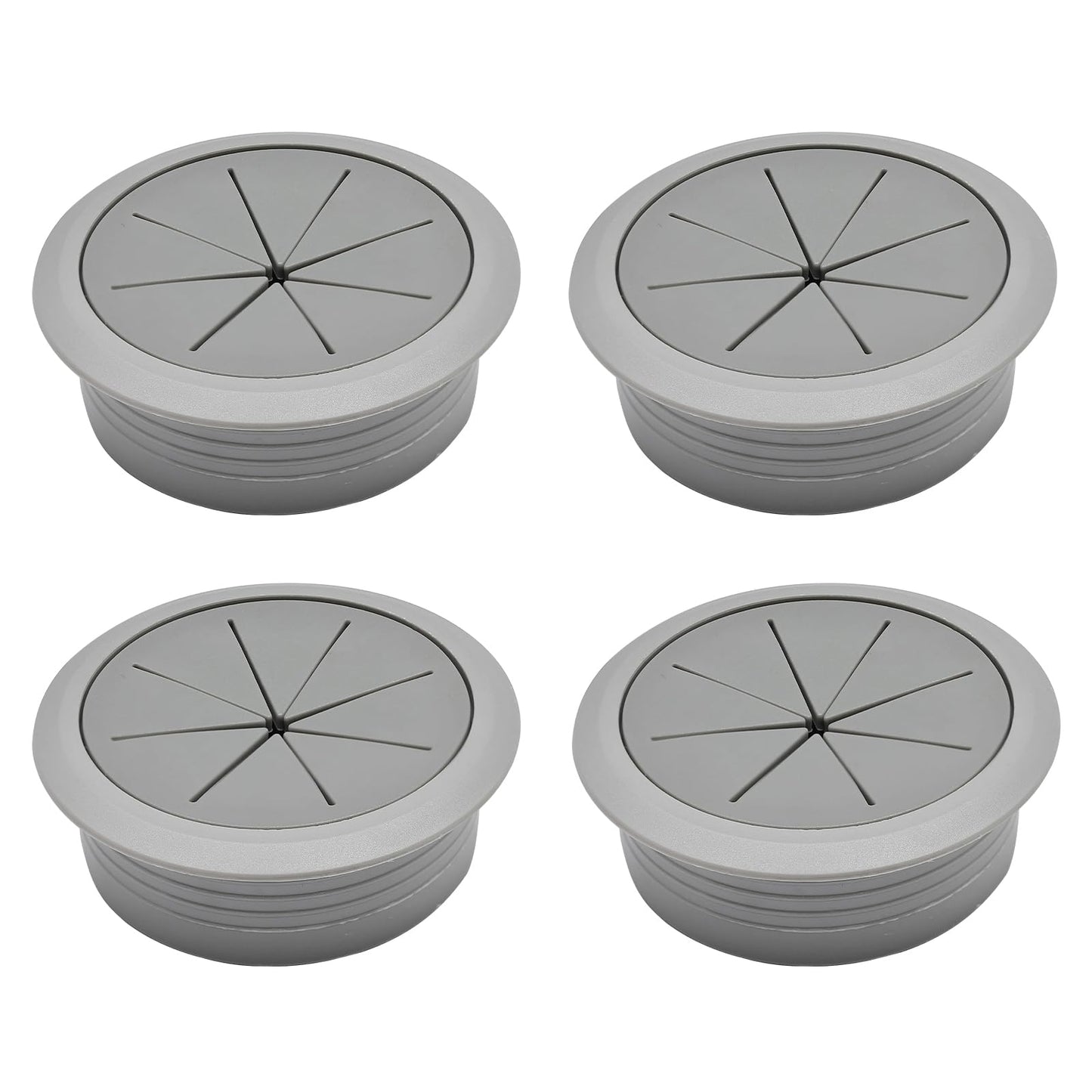 BOPOREAE 4 Pcs Desk Grommet 2" (50mm), Desk Hole Cover for Cables