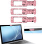 Webcam Cover, 3 Pieces, Laptop Camera Cover, Privacy Shielding Capacity is Twice as Big as The Traditional, Suitable for Computer Mobile Phones, laptops, Tablets and so on (Stay Positive)
