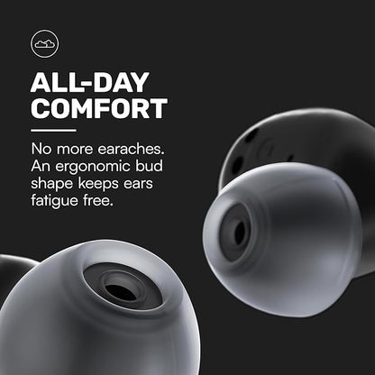 Raycon Everyday Earbuds Plus - Bluetooth True Wireless in-Ear Buds with 32 Hours Playtime, Multipoint Technology, Extreme Comfort, and Active Noise Cancellation (Blush Violet)